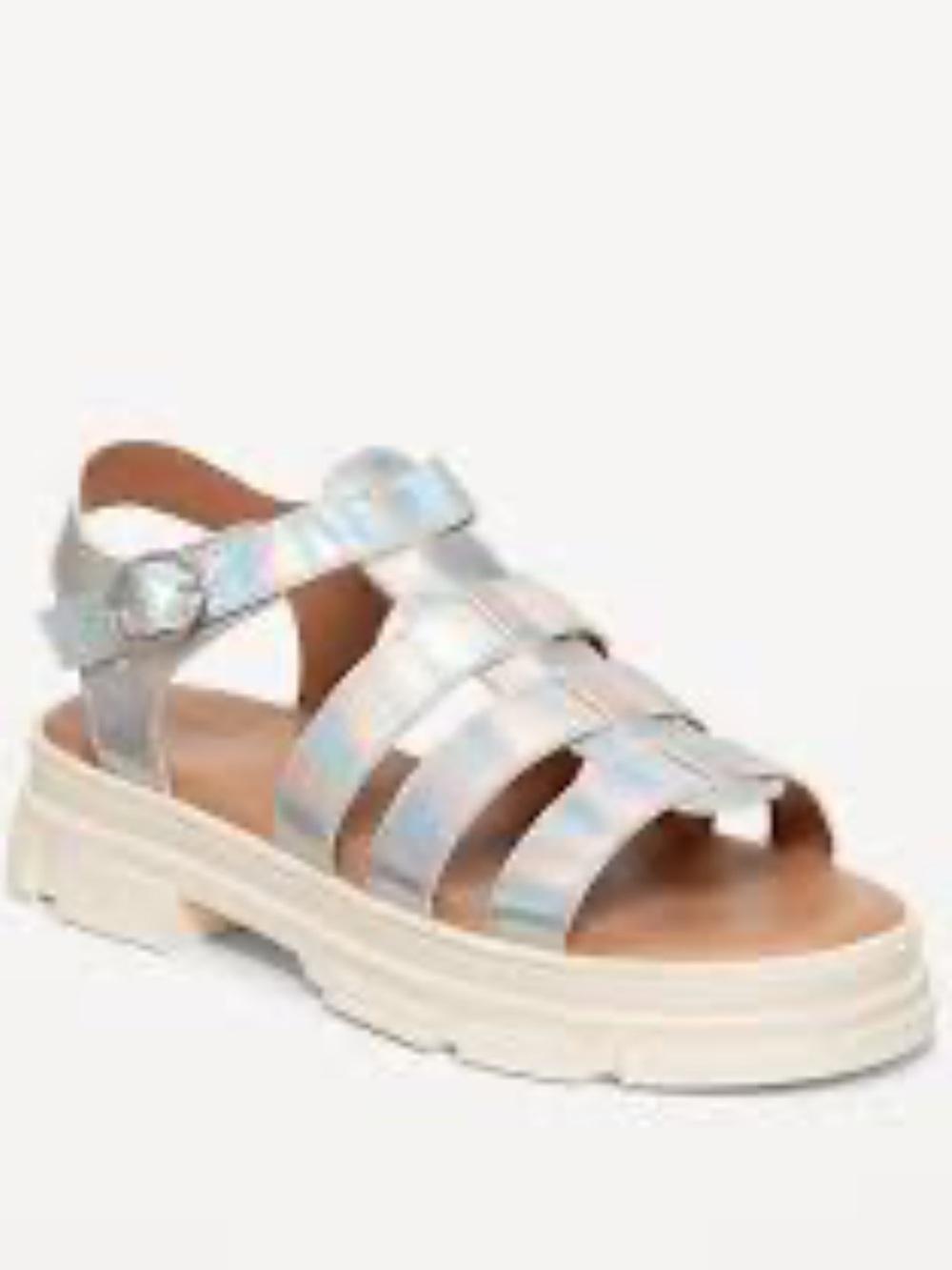 Old Navy Kids' Holographic Fisherman Sandals - Silver